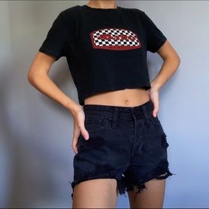 Black Brandy Cropped Tee